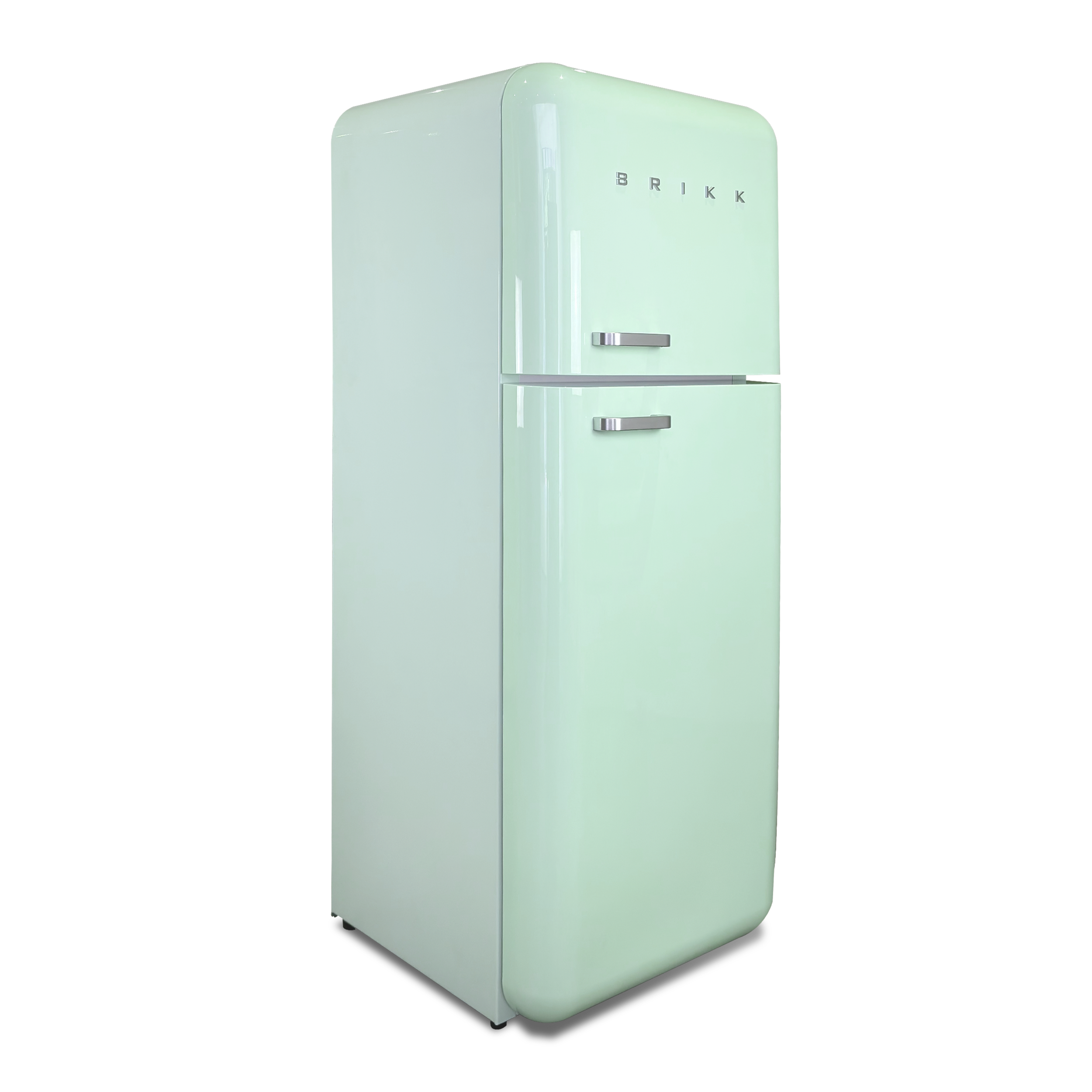 Two-Door Retro Design Refrigerator