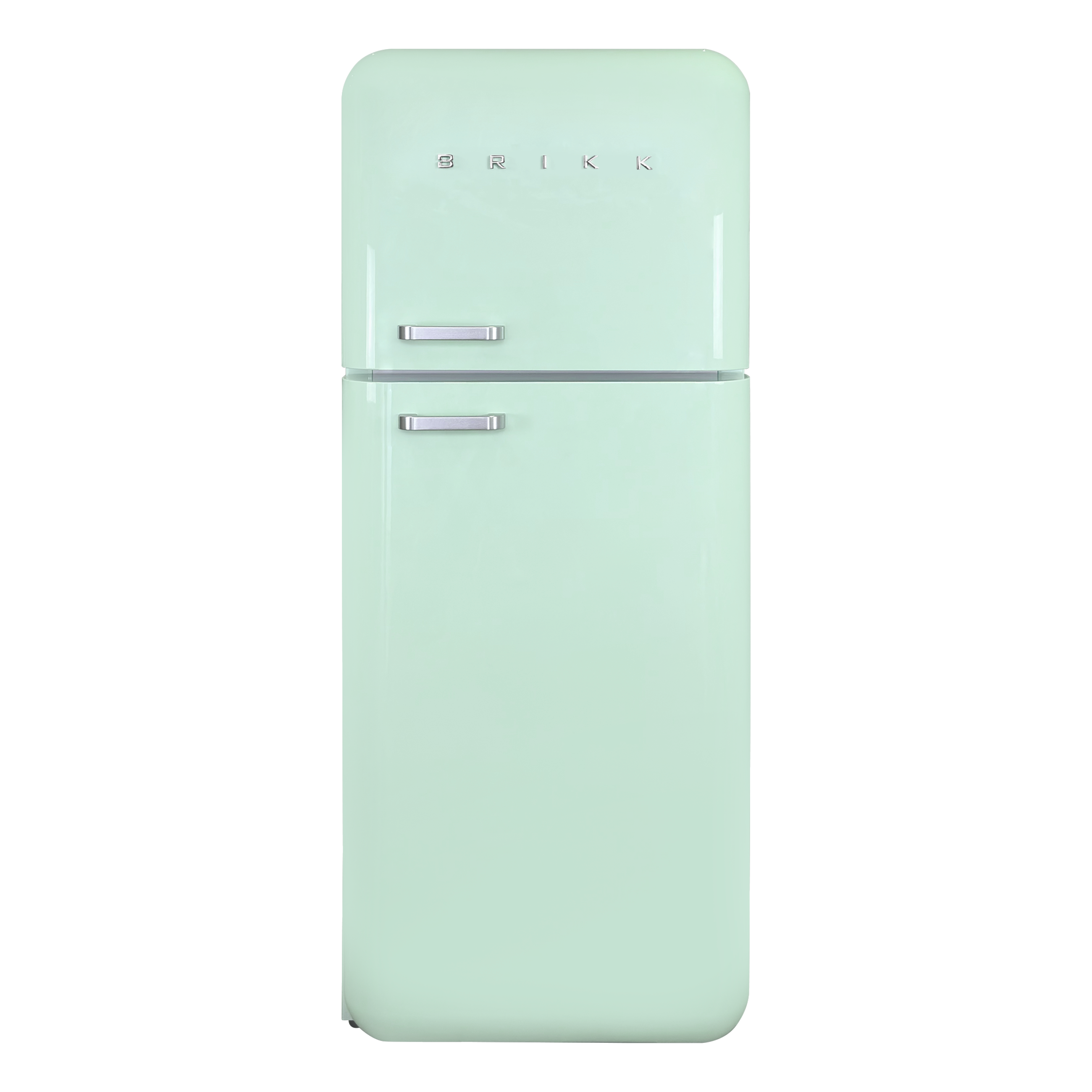 Two-Door Retro Design Refrigerator