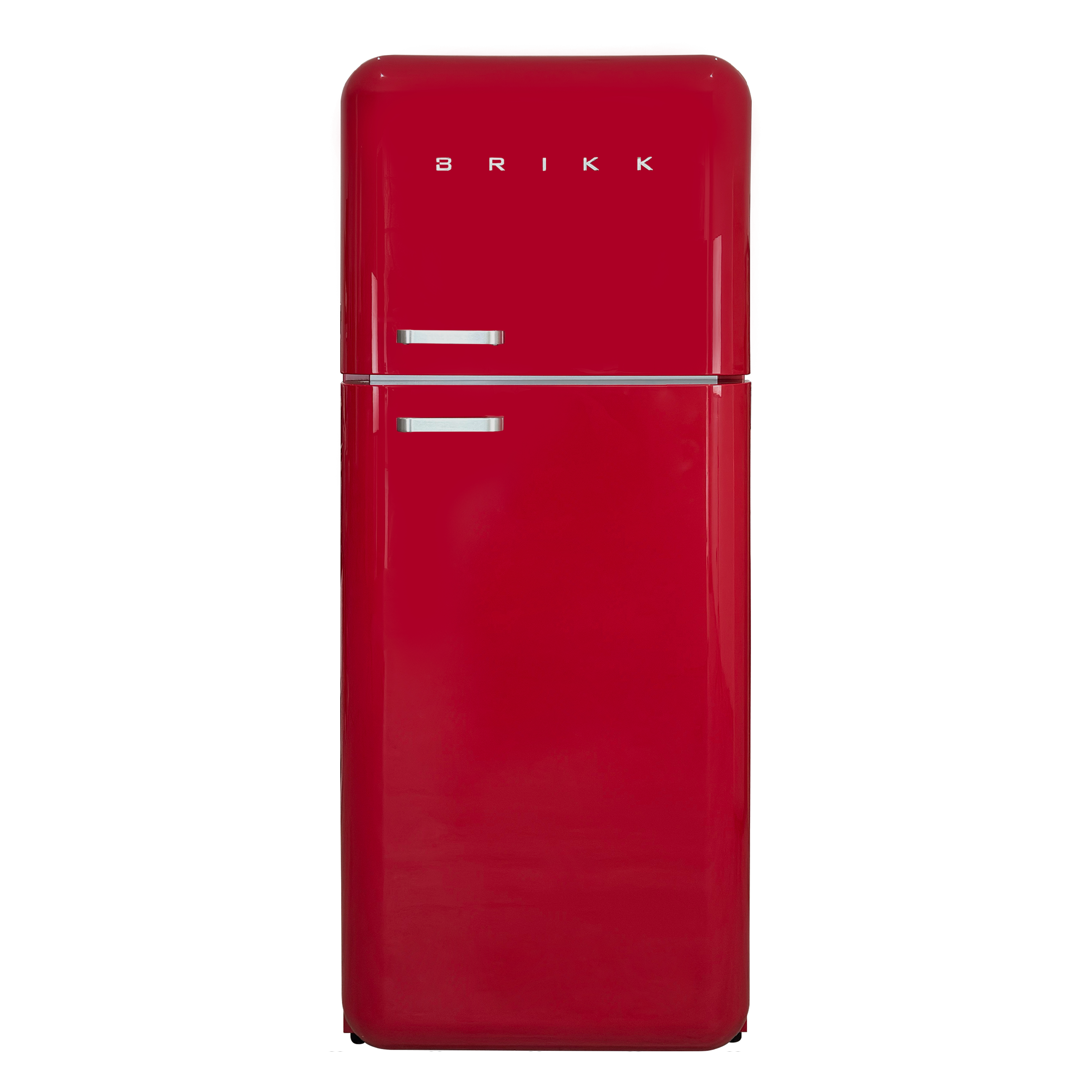 Two-Door Retro Design Refrigerator