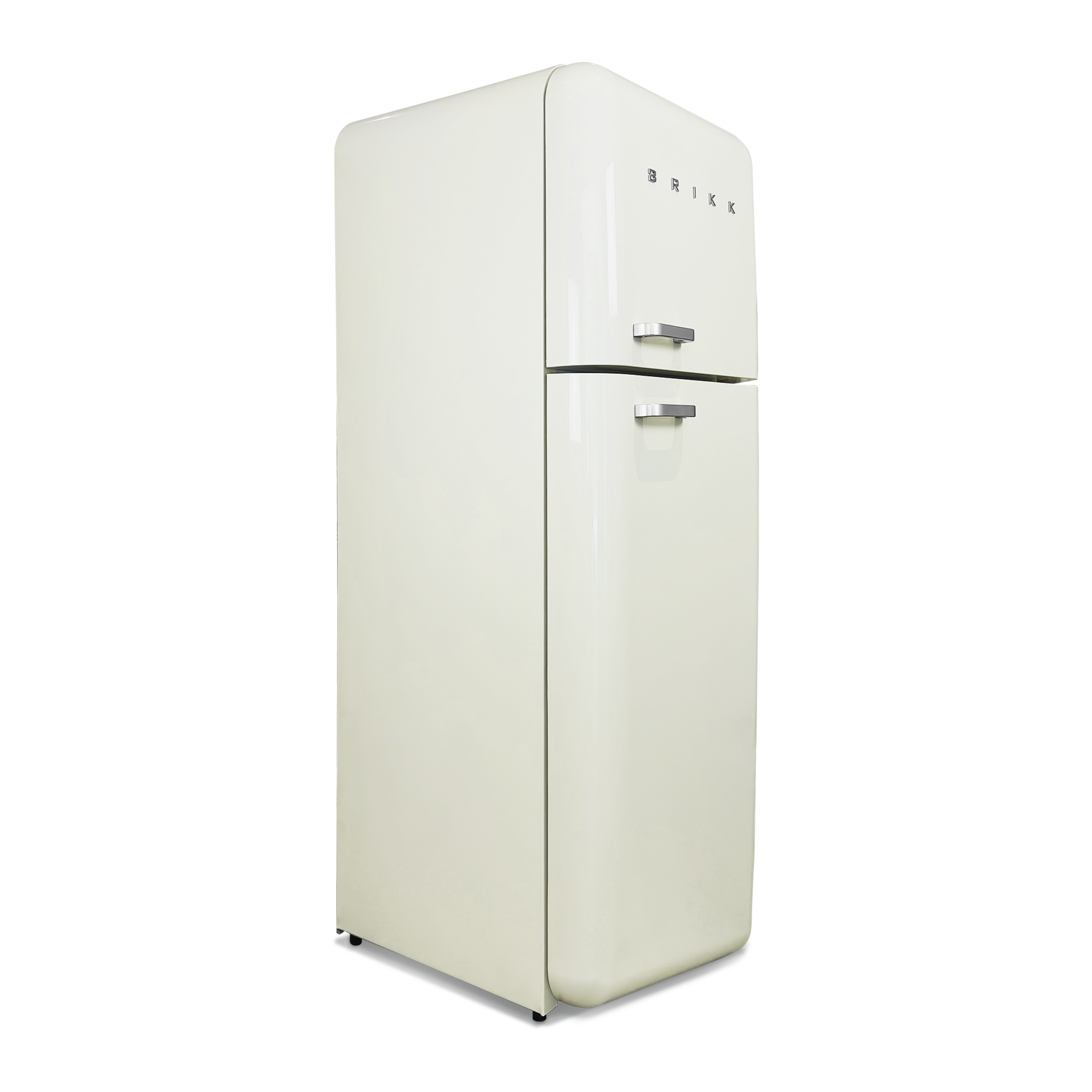 Two-Door Retro Design Refrigerator
