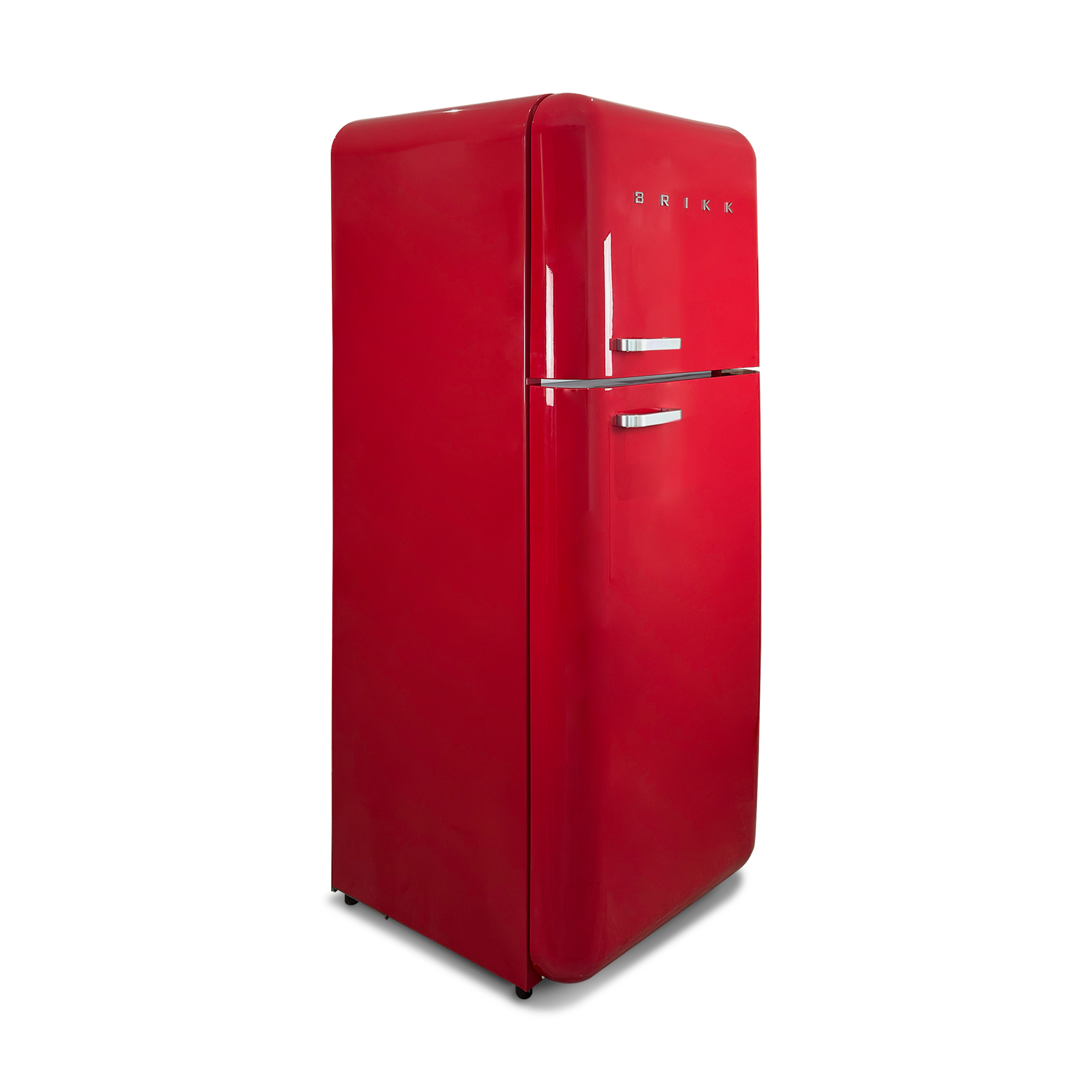 Two-Door Retro Design Refrigerator